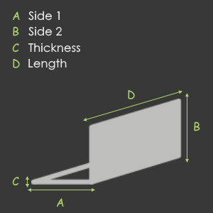 Angle dimensions diagram
