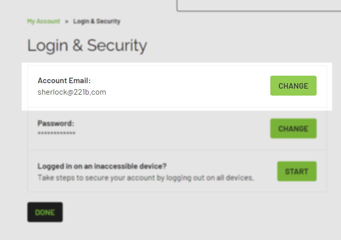 Changing email used to login on steelnow.com