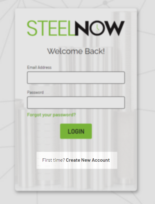 Creating a new account on steelnow.com